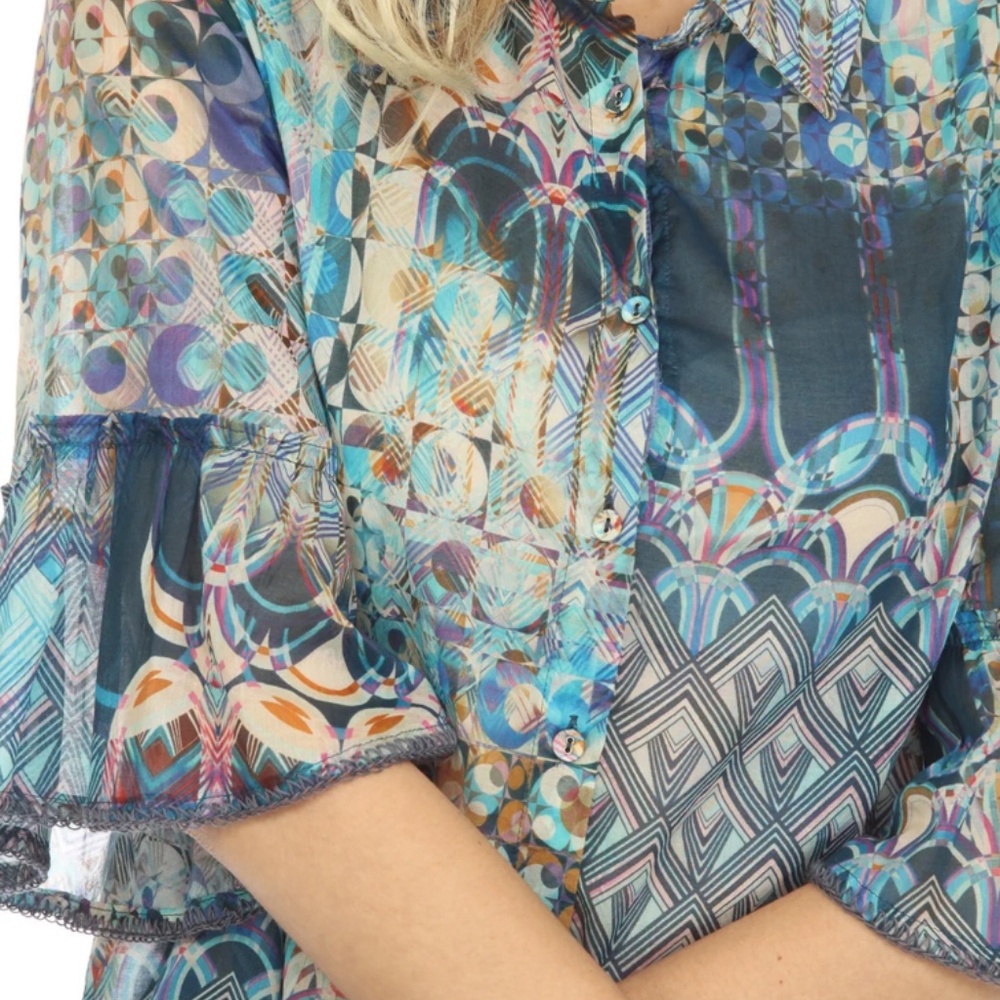 Johnny Was Klodi Ruffle blouse - Picture 3 of 4